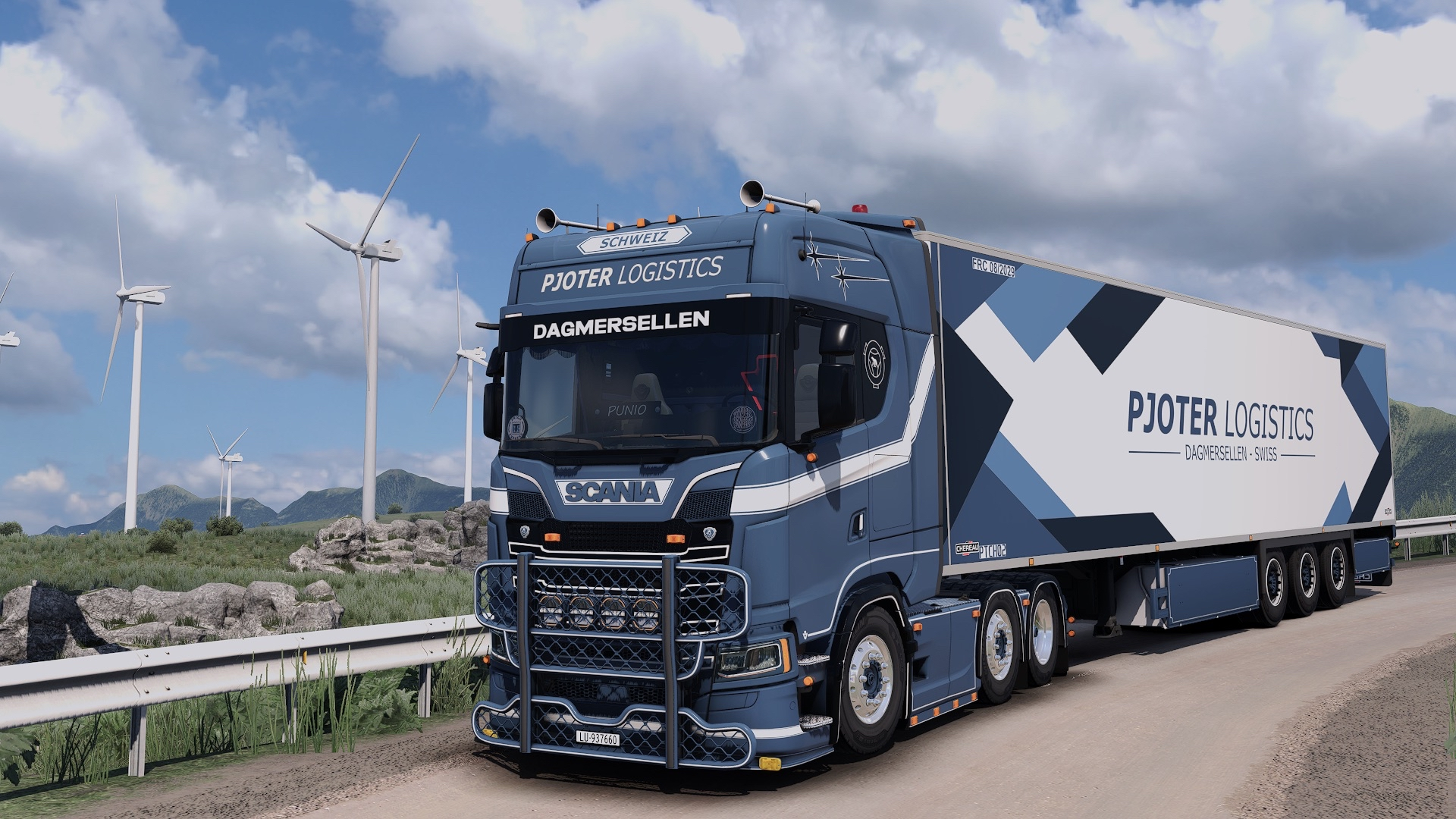 Ciężarówka Pjoter Logistics w trasie